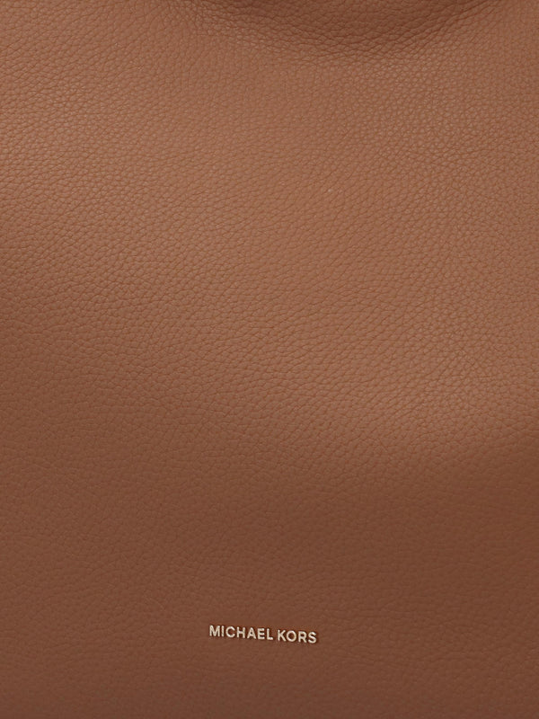 Michael Kors Large Nolita Tan Leather Hobo Shoulder Bag