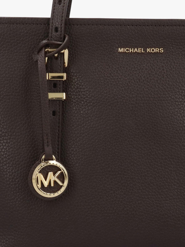 Michael Kors Quinn Medium Brown Leather Tote Bag