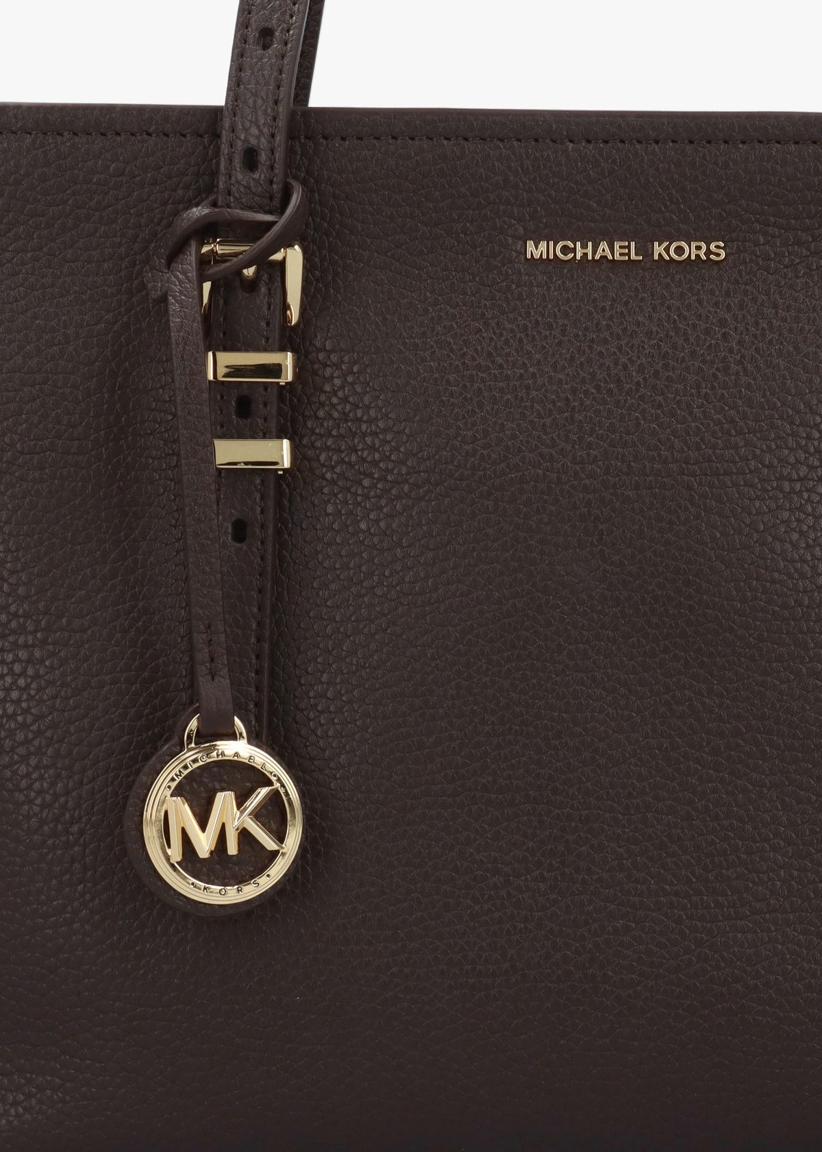 Michael Kors Quinn Medium Brown Leather Tote Bag