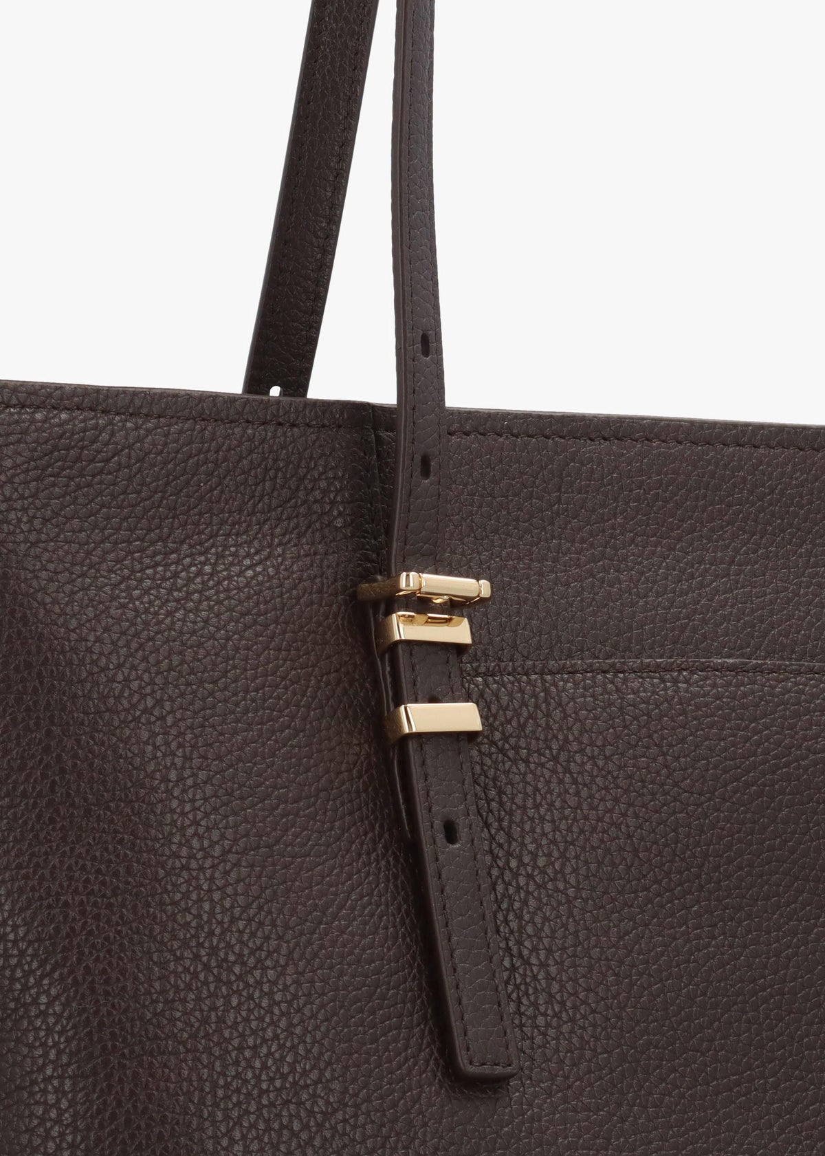 Michael Kors Quinn Medium Brown Leather Tote Bag