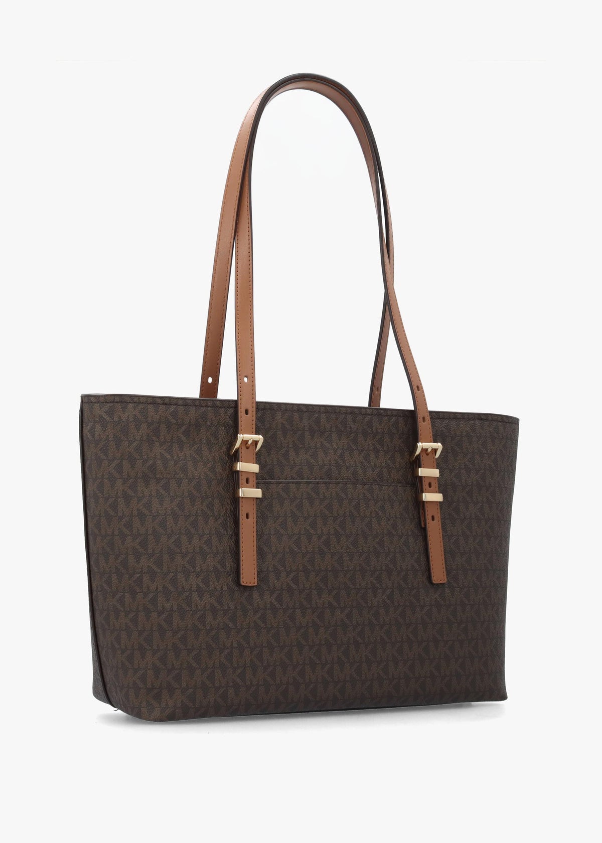 Michael Kors Quinn Medium Brown Signature Logo Tote Bag