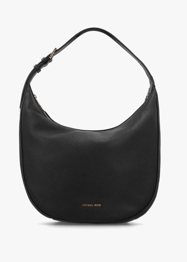 Michael Kors Skye Medium Black Leather Shoulder Bag