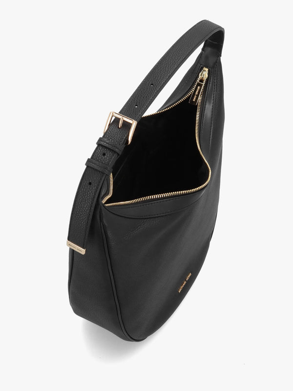Michael Kors Skye Medium Black Leather Shoulder Bag
