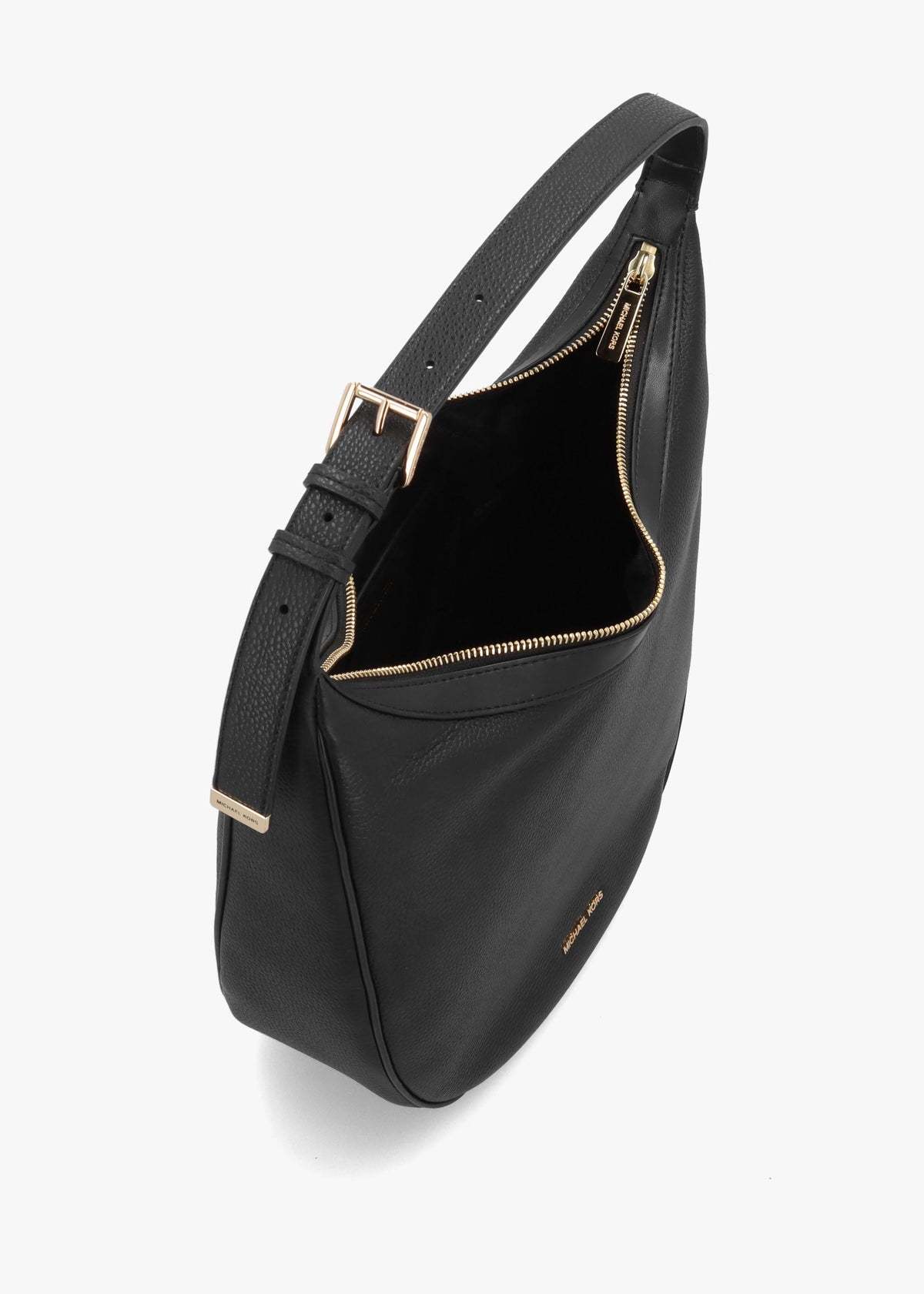 Michael Kors Skye Medium Black Leather Shoulder Bag