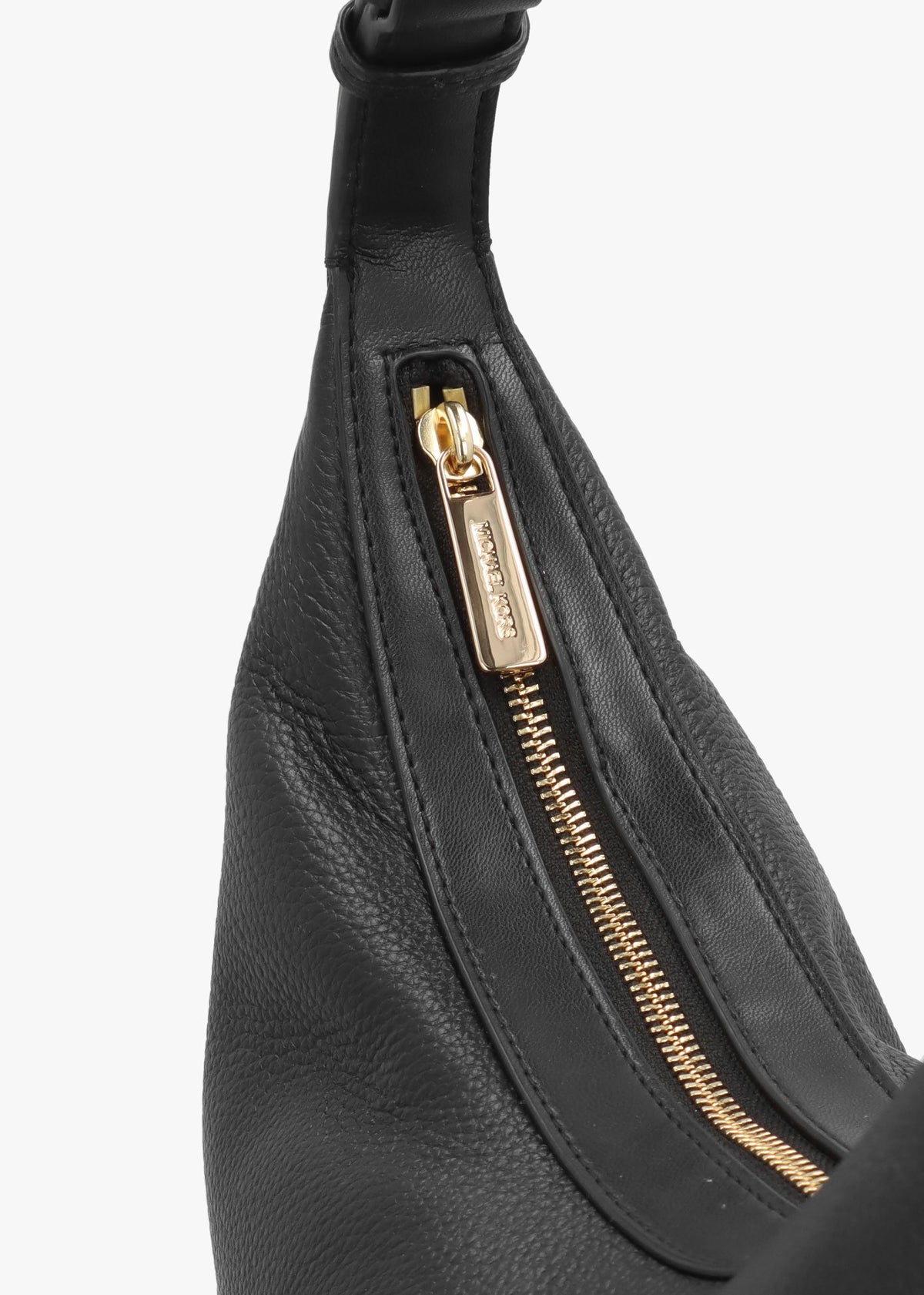 Michael Kors Skye Medium Black Leather Shoulder Bag