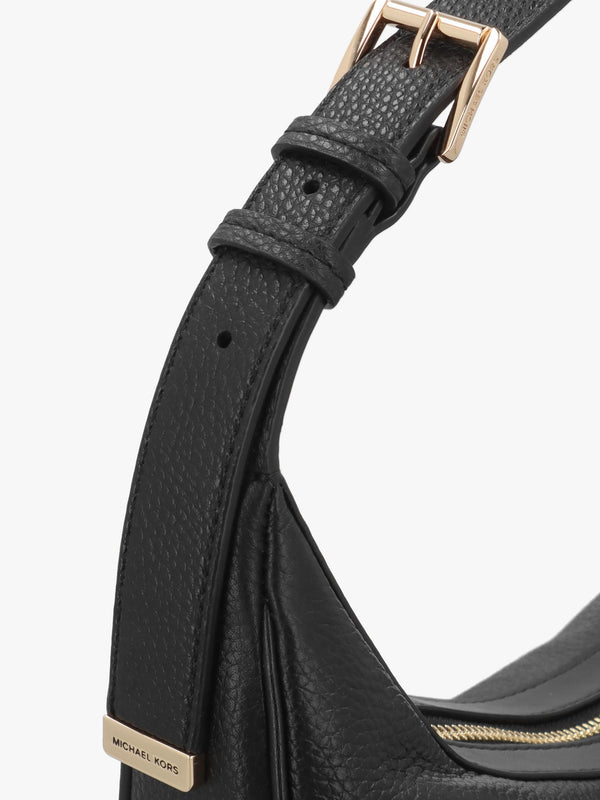 Michael Kors Skye Medium Black Leather Shoulder Bag