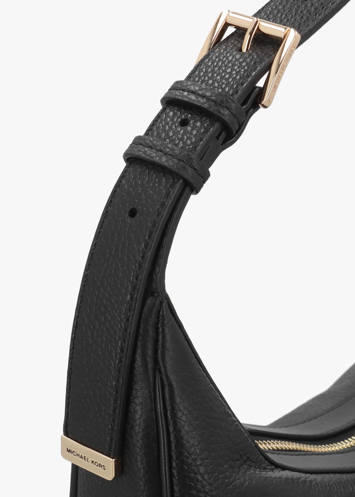 Michael Kors Skye Medium Black Leather Shoulder Bag