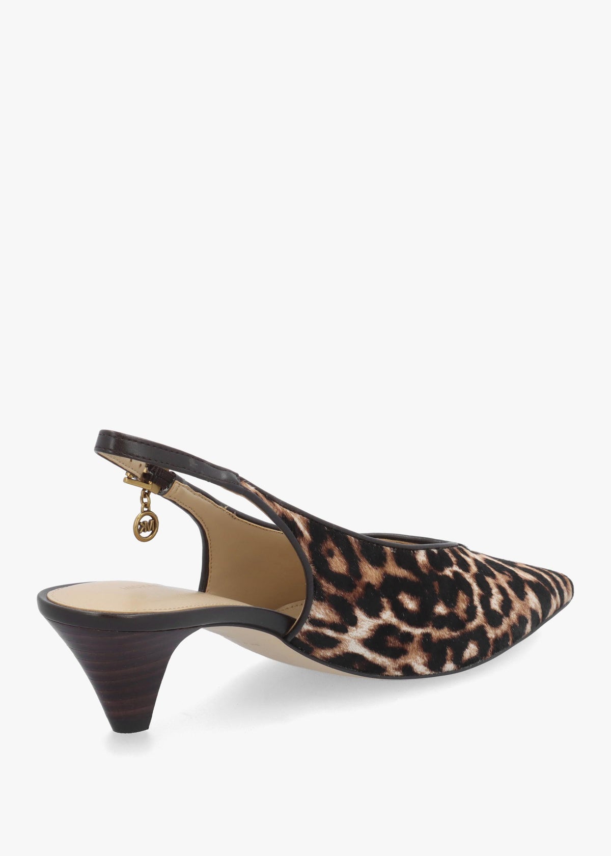 Michael Kors Tonya Leopard Pony Hair Slingback Court Shoes