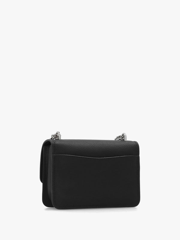 Small Claire Black Pebbled Leather Convertible Shoulder Bag