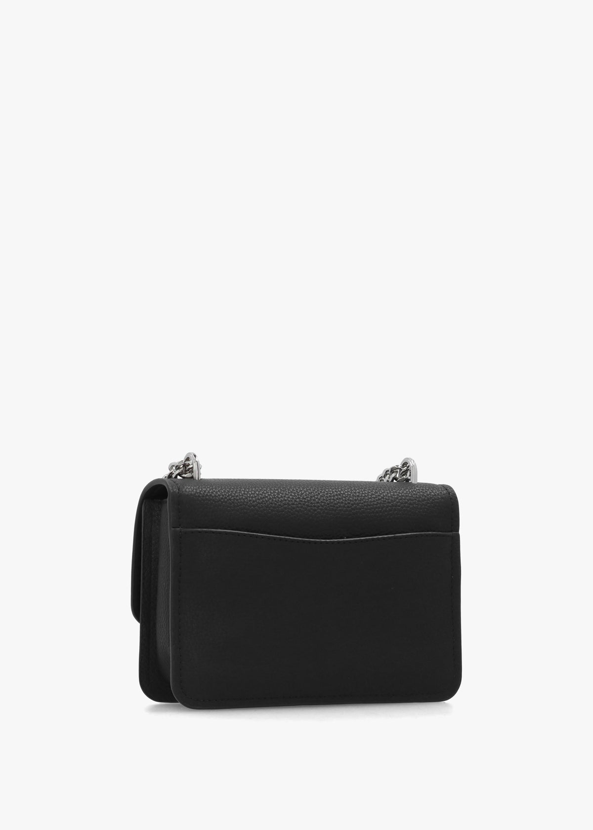Small Claire Black Pebbled Leather Convertible Shoulder Bag