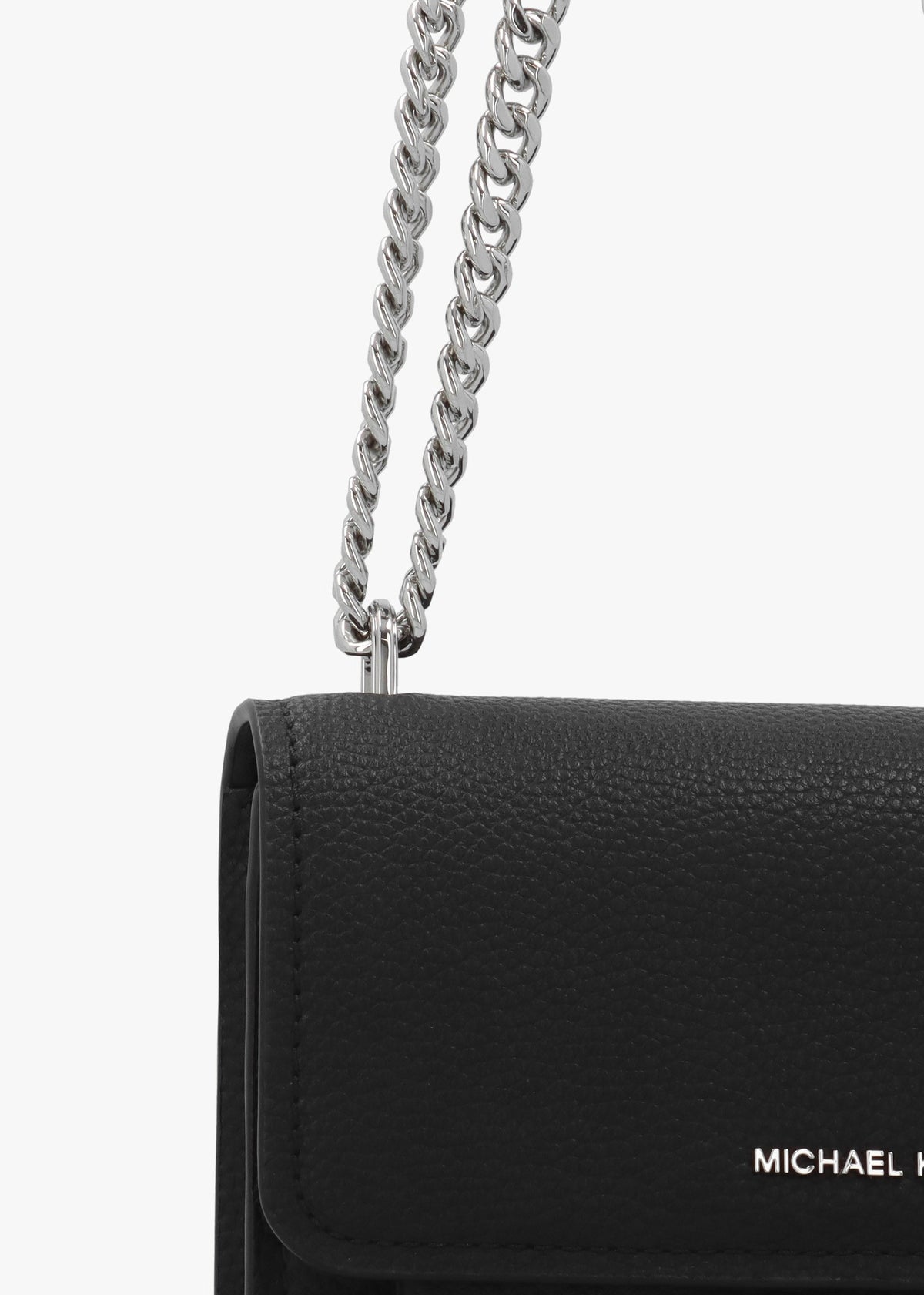 Small Claire Black Pebbled Leather Convertible Shoulder Bag
