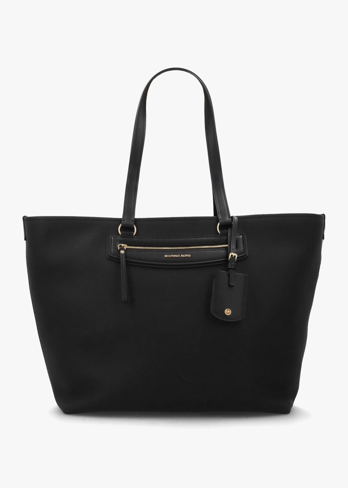 Michael Kors Jet Set Travel Extra-Large Black Leather Tote Bag – Daniel Footwear