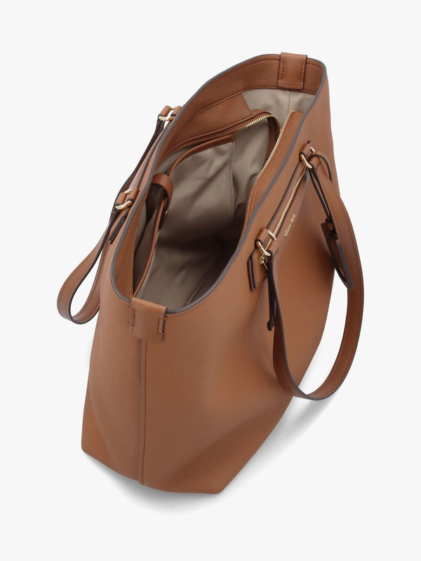 Jet Set Travel Extra-Large Brown Valise Leather Tote Bag