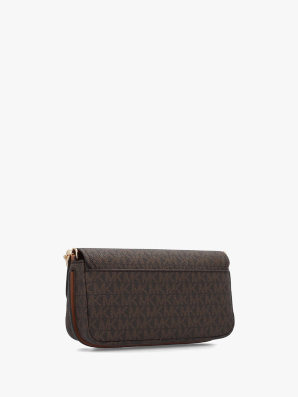 Nolita Small Brown Acorn Signature Logo Cross-Body Bag