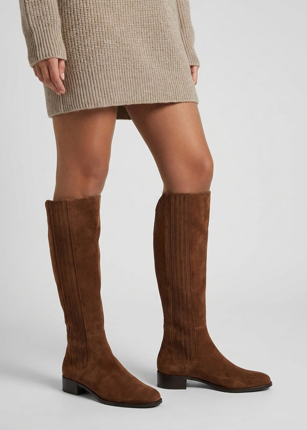 Daniel Miele Brown Suede Knee Boots