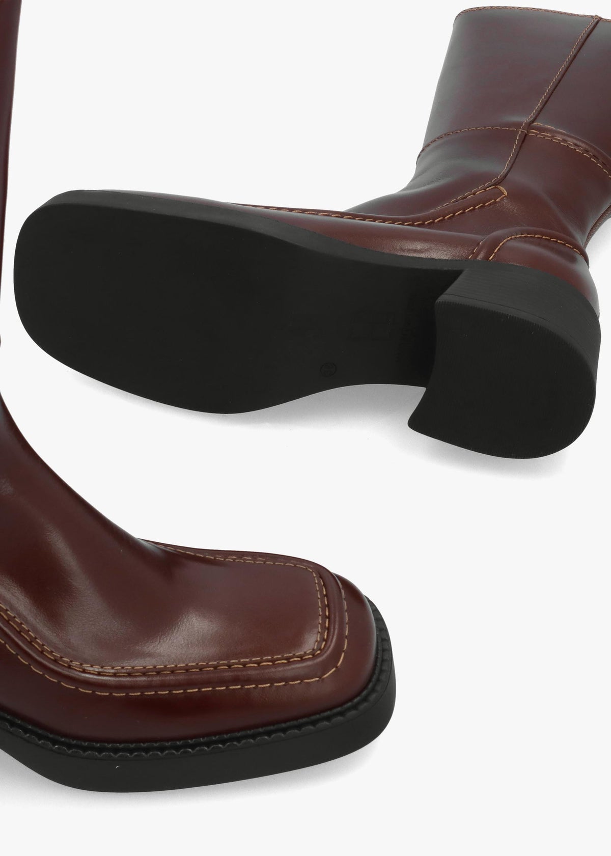 Miista Dagmara Brown Leather Calf Boots