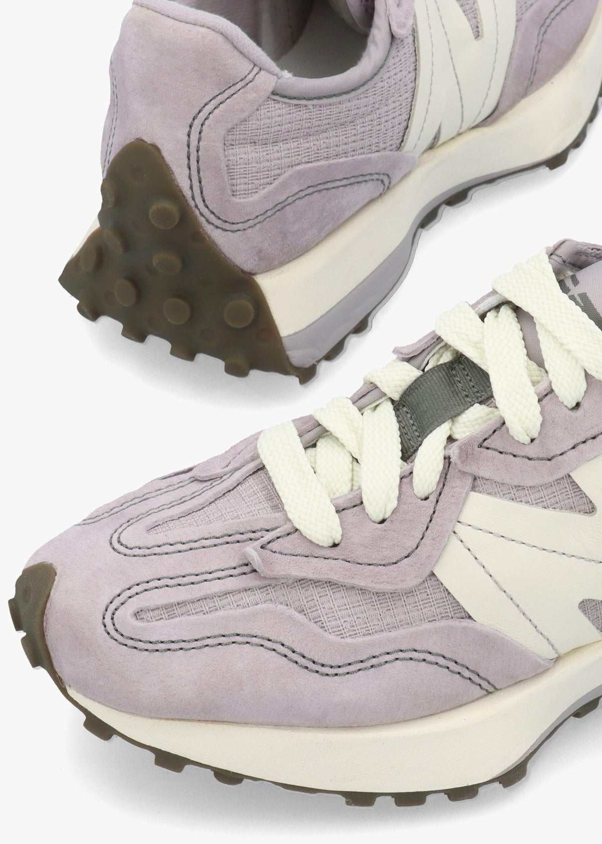 New Balance Women's 327 Purple Suede Trainers