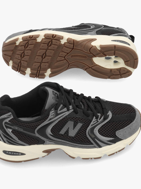 New Balance Women’s 530 Black Grey Trainers