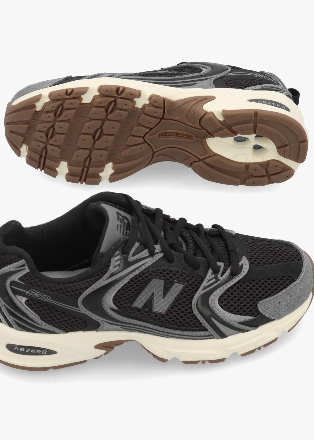 New Balance Women’s 530 Black Grey Trainers