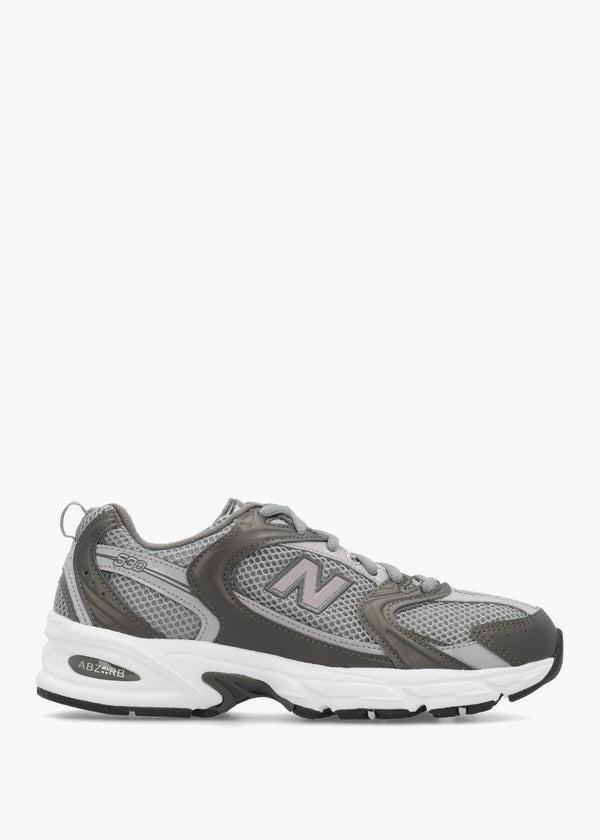 New Balance Women’s 530 Black Metallic Truffle Salt Trainers