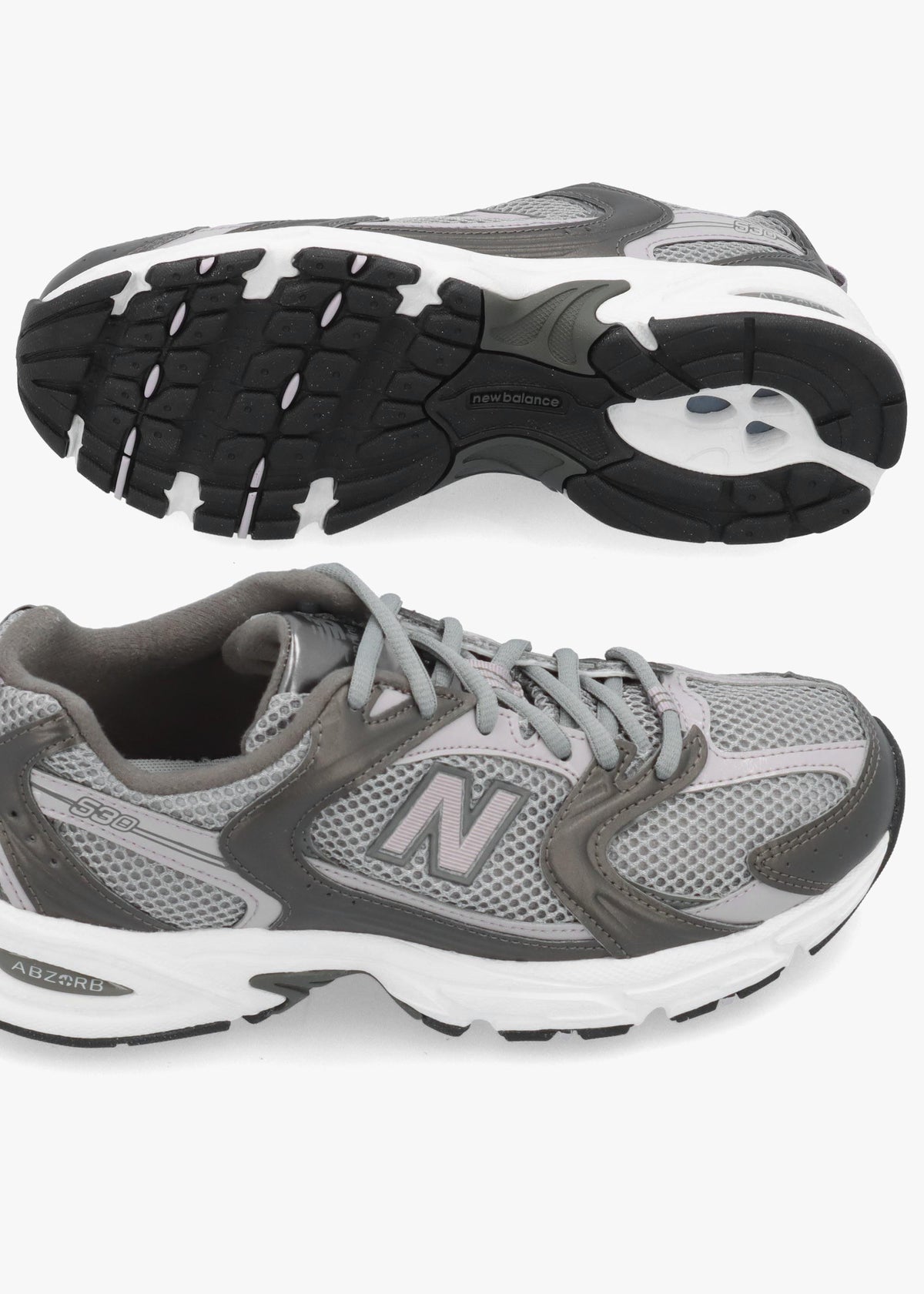 New Balance Women’s 530 Black Metallic Truffle Salt Trainers