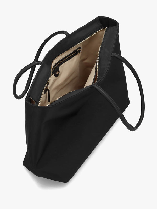 Large Holland Park Smooth Black Tote Bag