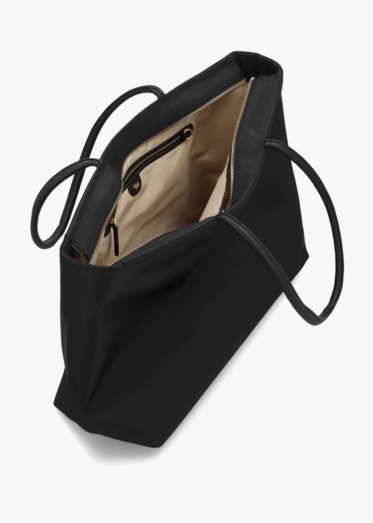 Large Holland Park Smooth Black Tote Bag