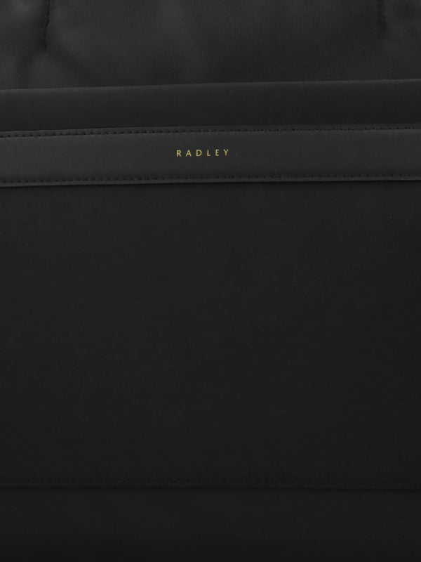Large Holland Park Smooth Black Tote Bag