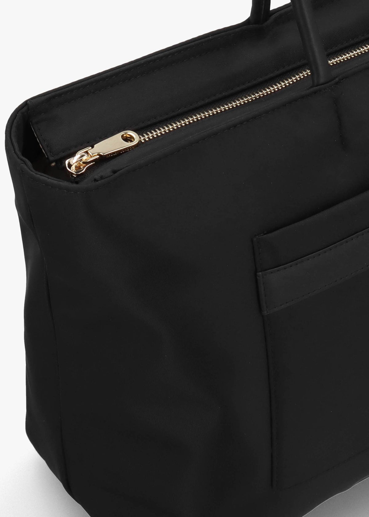 Large Holland Park Smooth Black Tote Bag