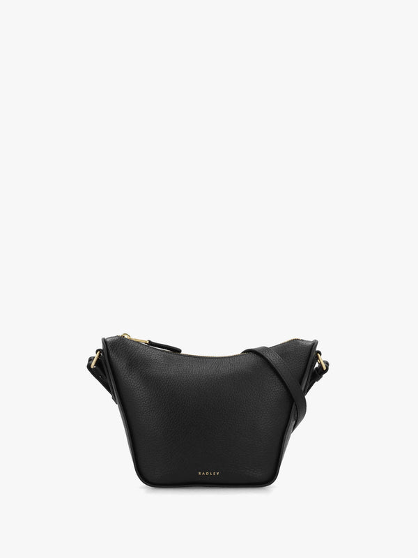 Oak Street Black Leather Cross-Body Bag
