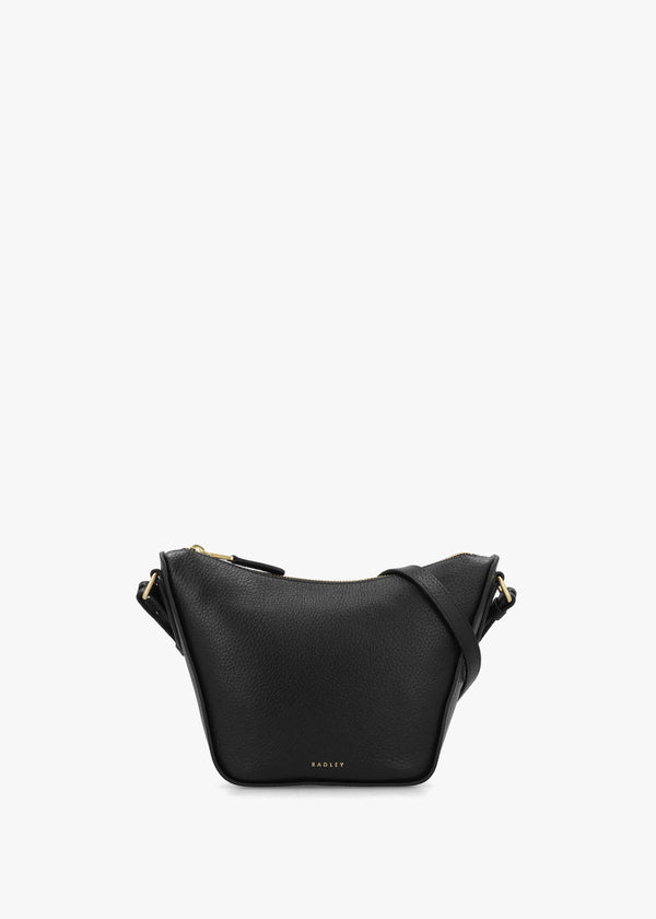 Oak Street Black Leather Cross-Body Bag