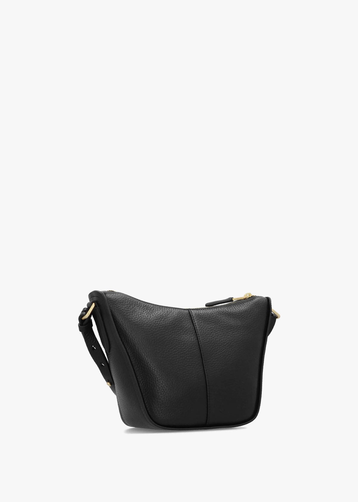 Oak Street Black Leather Cross-Body Bag