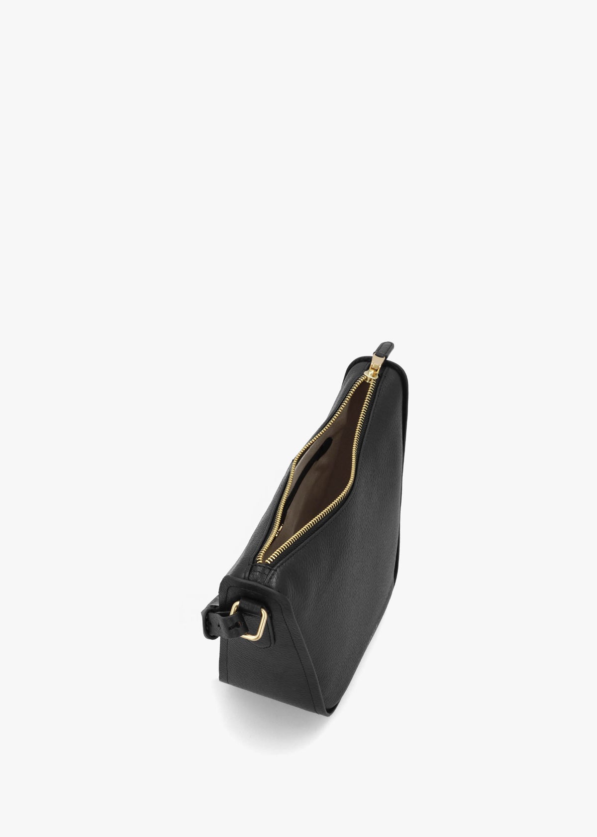 Oak Street Black Leather Cross-Body Bag