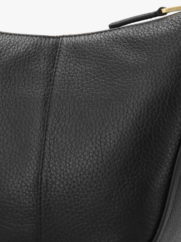 Oak Street Black Leather Cross-Body Bag