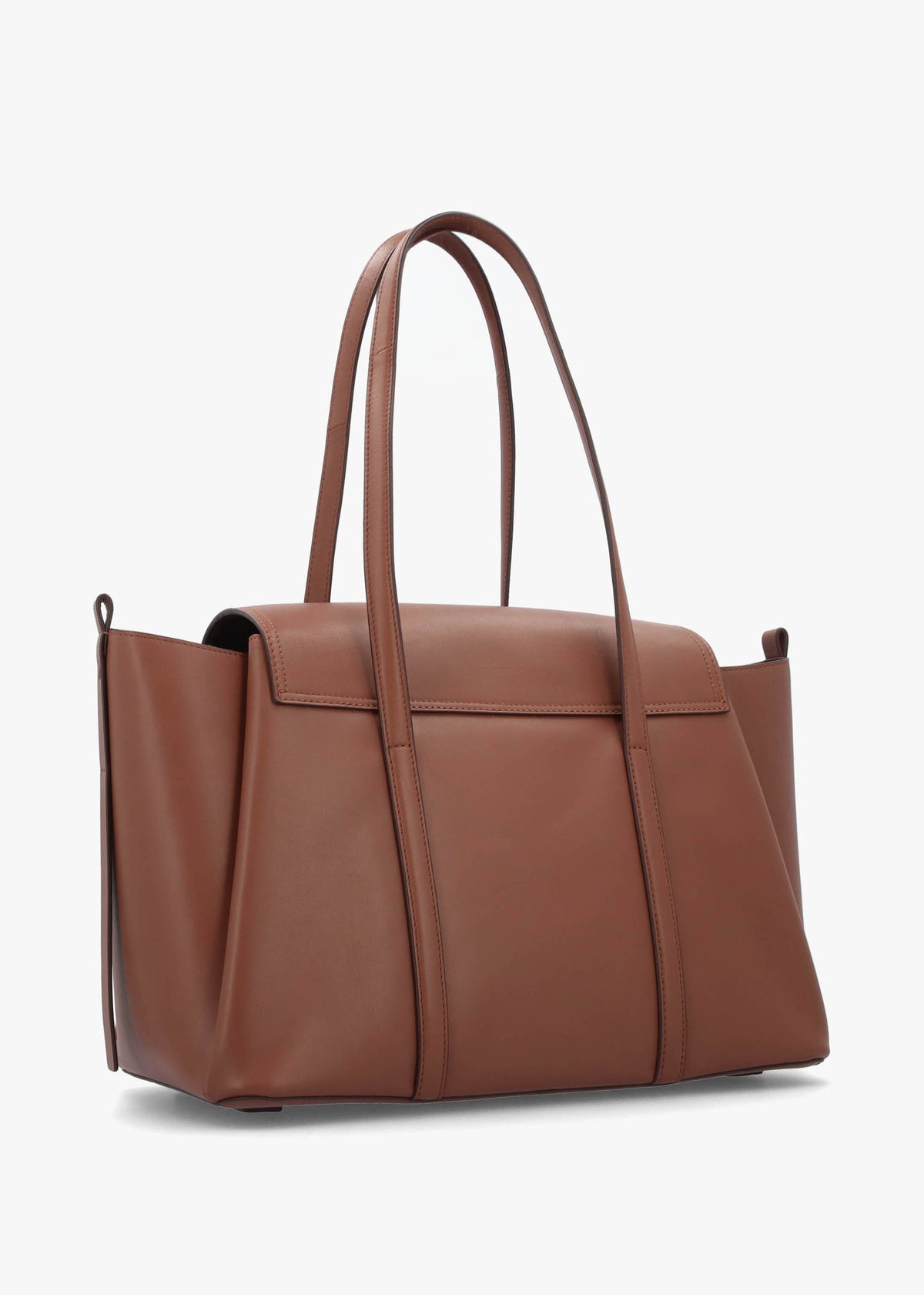 Medium The Chancery Flapover Cognac Leather Shoulder Bag