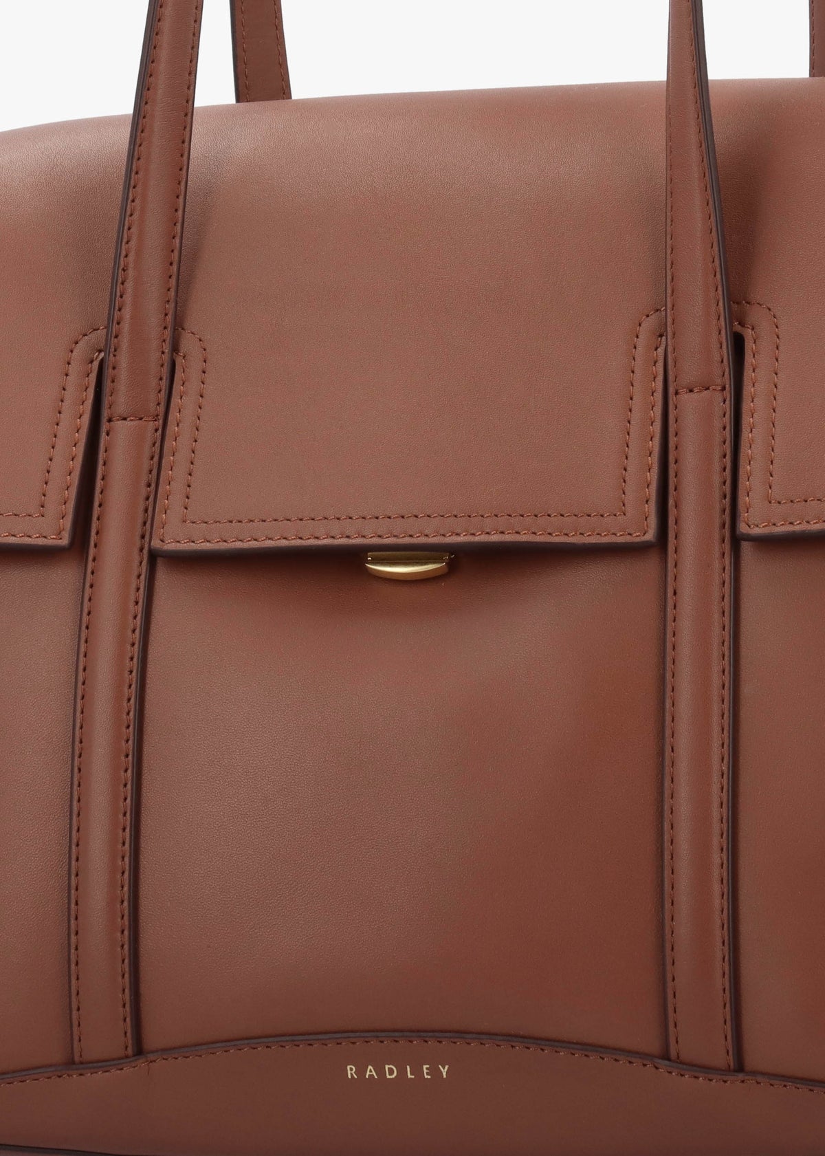 Medium The Chancery Flapover Cognac Leather Shoulder Bag