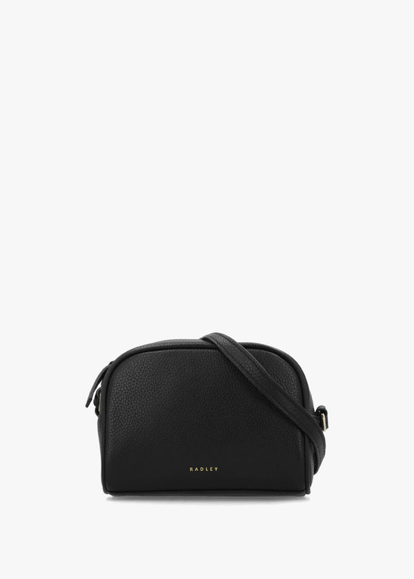 The Daily Black Leather Cross-Body Bag