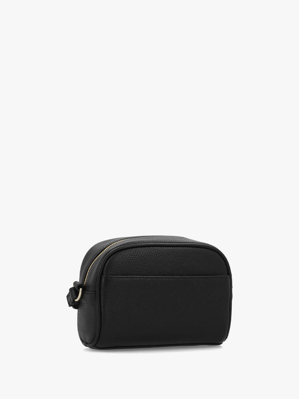 The Daily Black Leather Cross-Body Bag