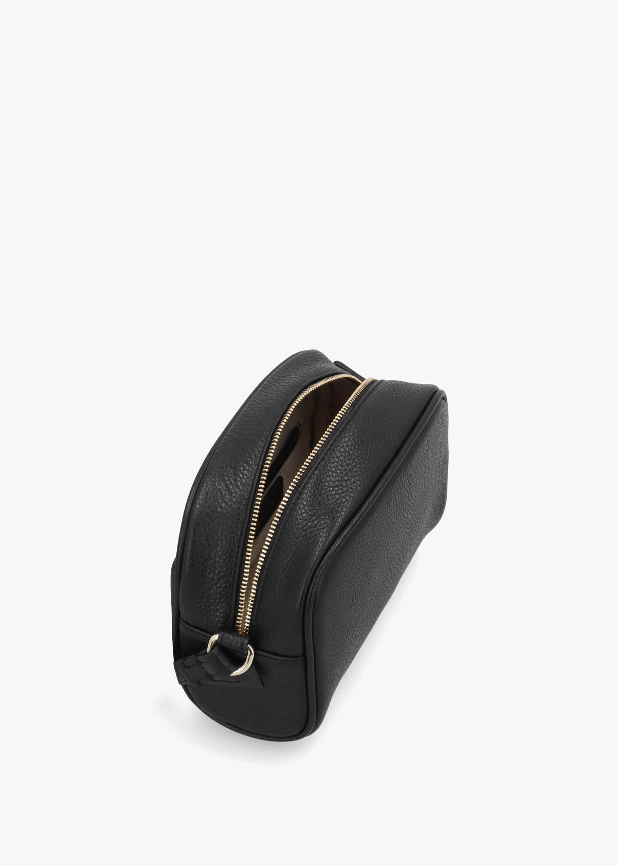 The Daily Black Leather Cross-Body Bag
