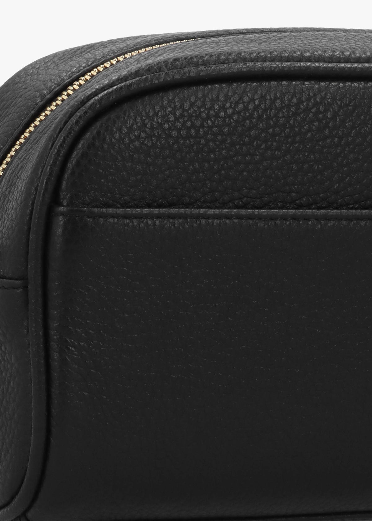 The Daily Black Leather Cross-Body Bag