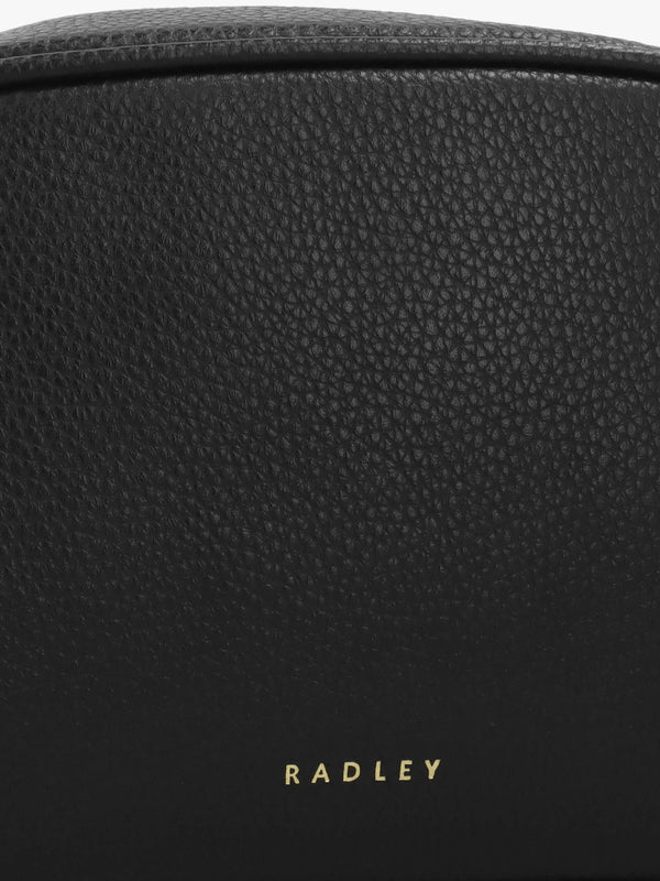 The Daily Black Leather Cross-Body Bag