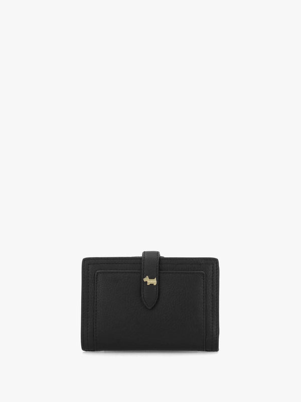 Medium Willis Street Black Leather Bifold Purse