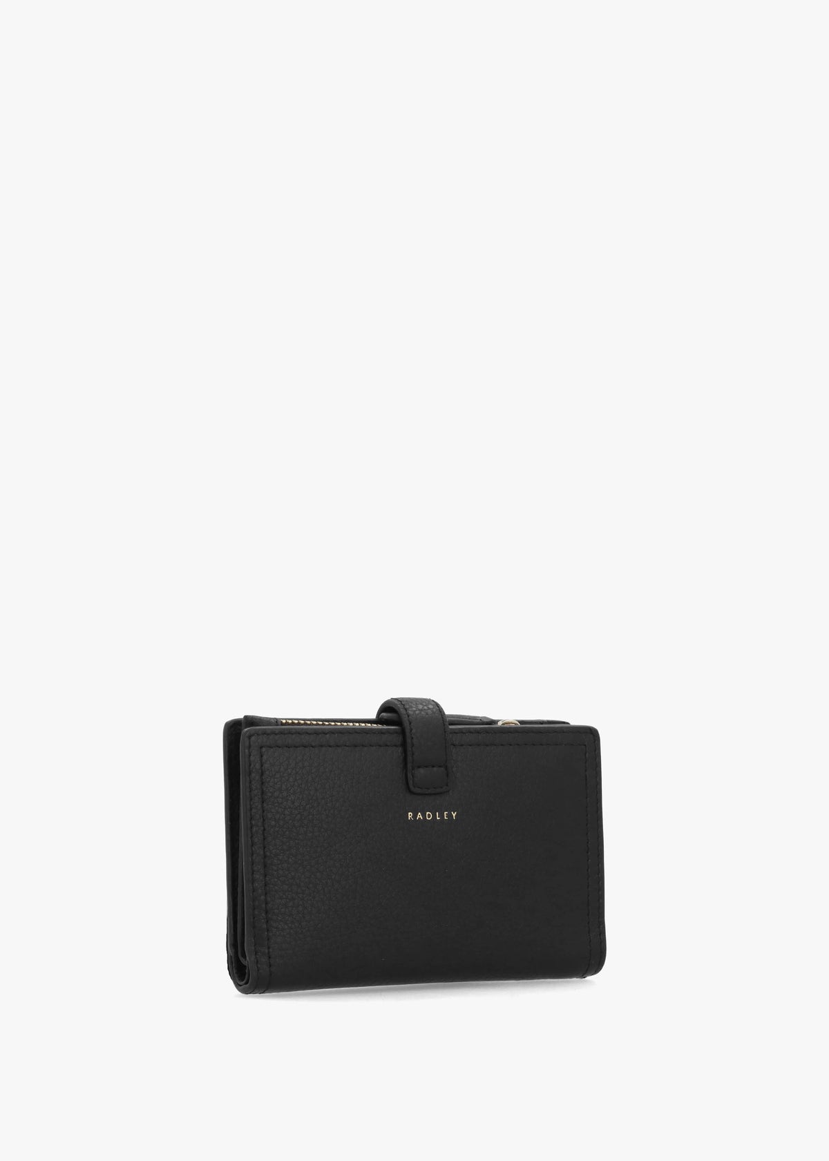 Medium Willis Street Black Leather Bifold Purse