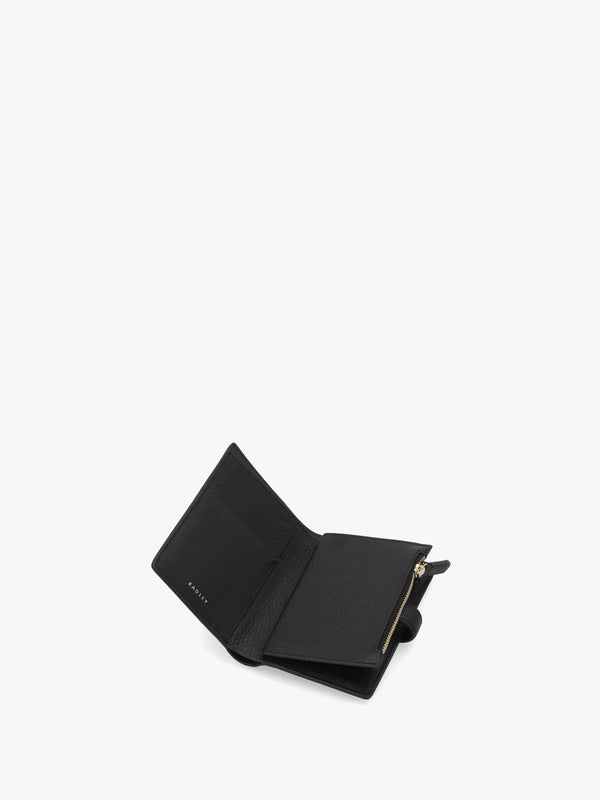Medium Willis Street Black Leather Bifold Purse