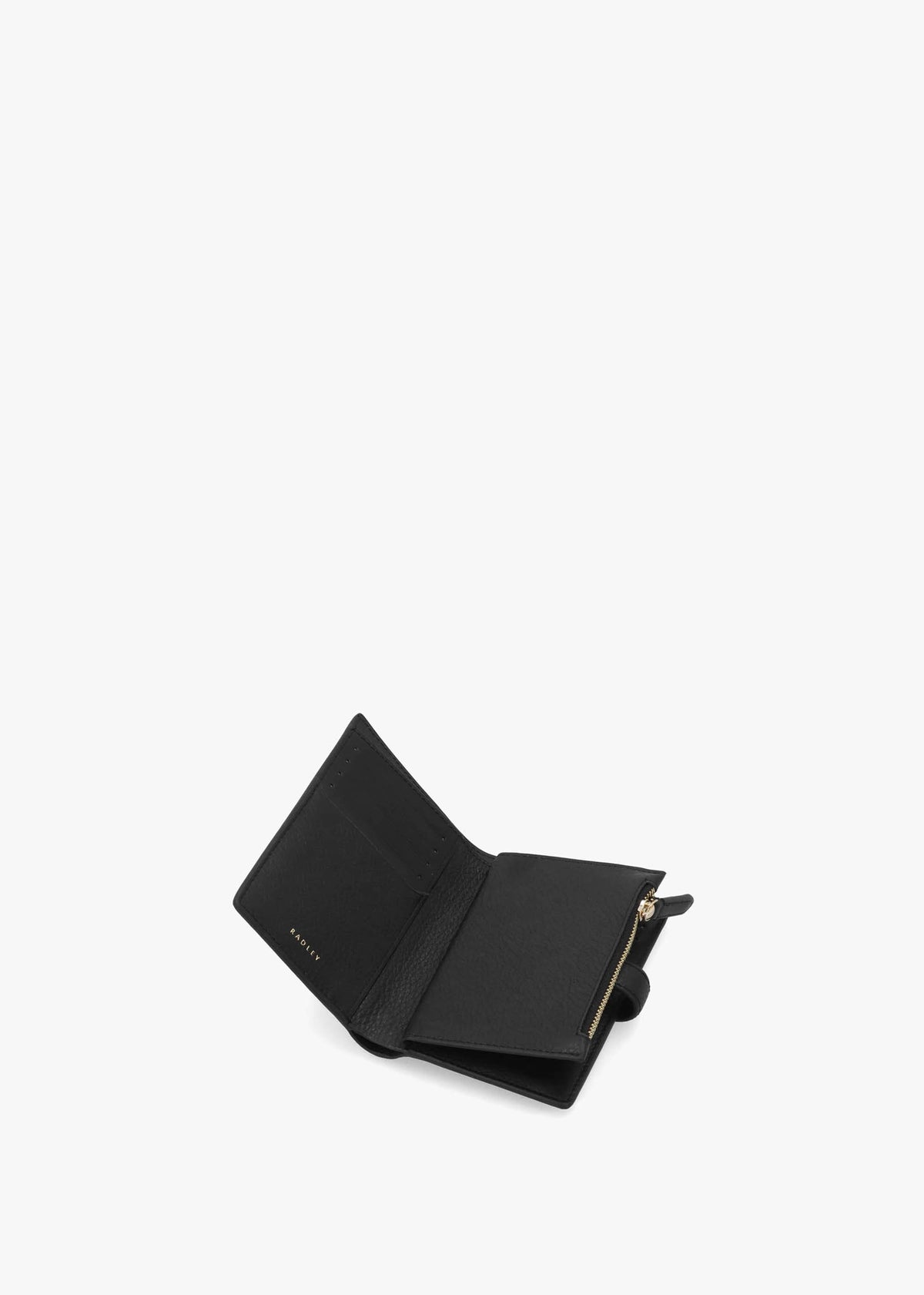Medium Willis Street Black Leather Bifold Purse