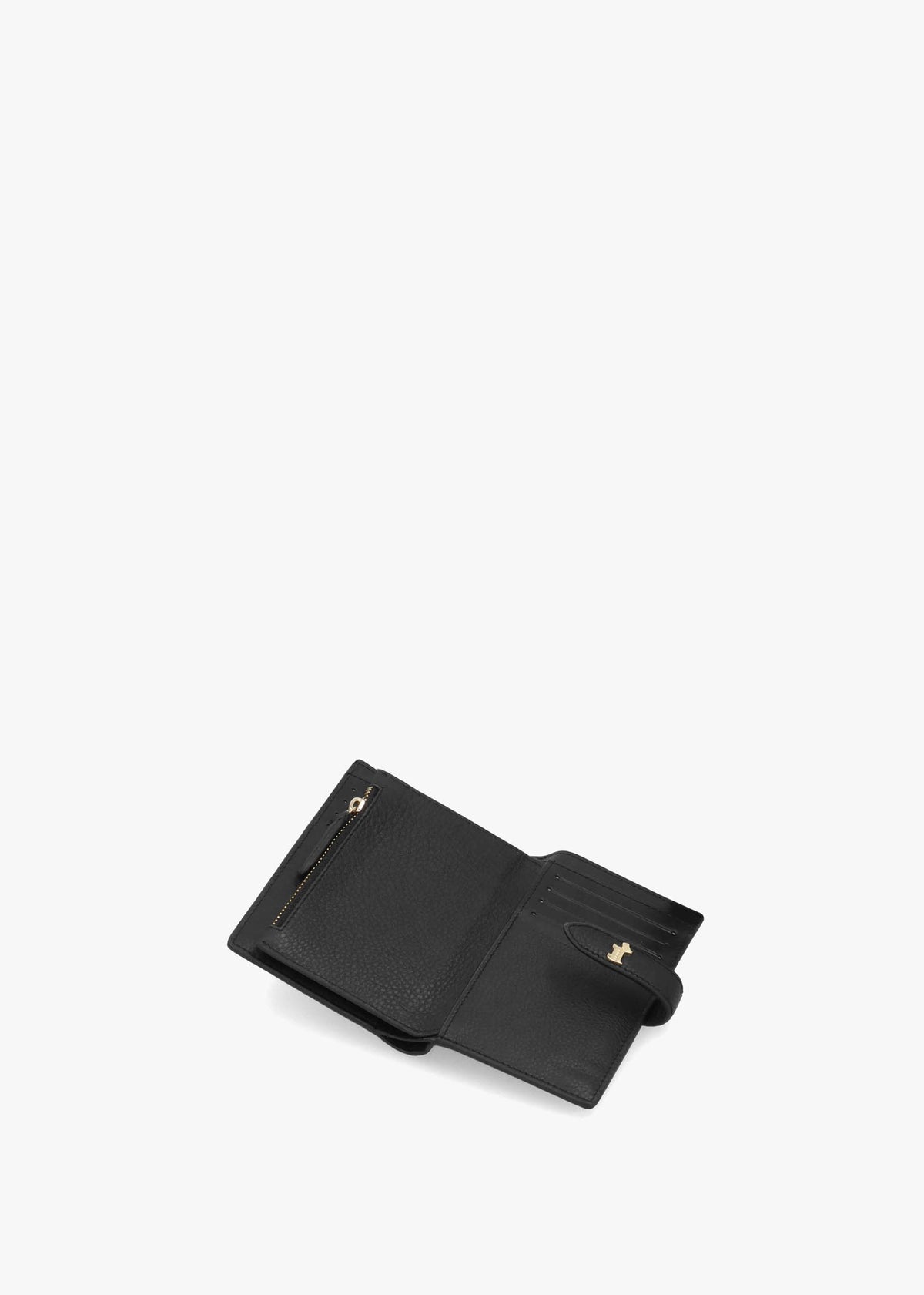 Medium Willis Street Black Leather Bifold Purse