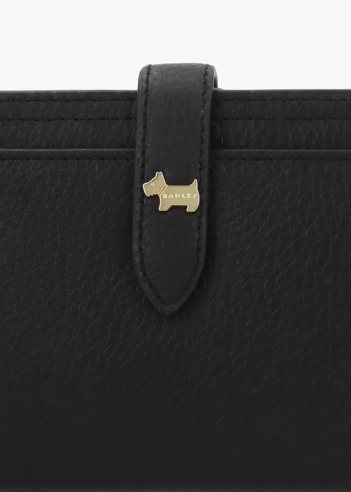Medium Willis Street Black Leather Bifold Purse