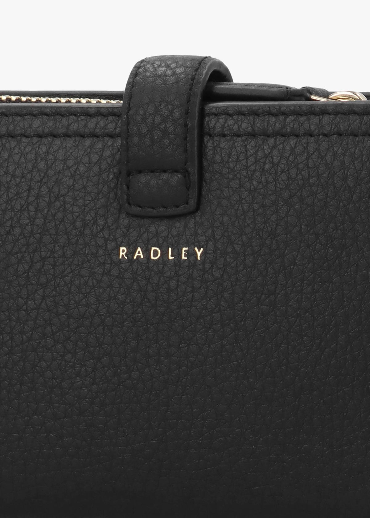 Medium Willis Street Black Leather Bifold Purse