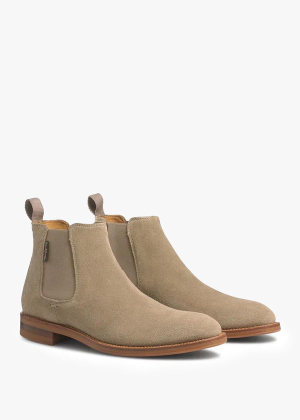 Men’s Burlington Taupe Suede Chelsea Boots