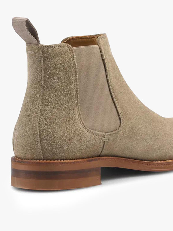 Men’s Burlington Taupe Suede Chelsea Boots